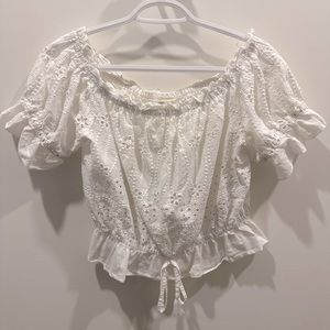 Off the shoulder crop top